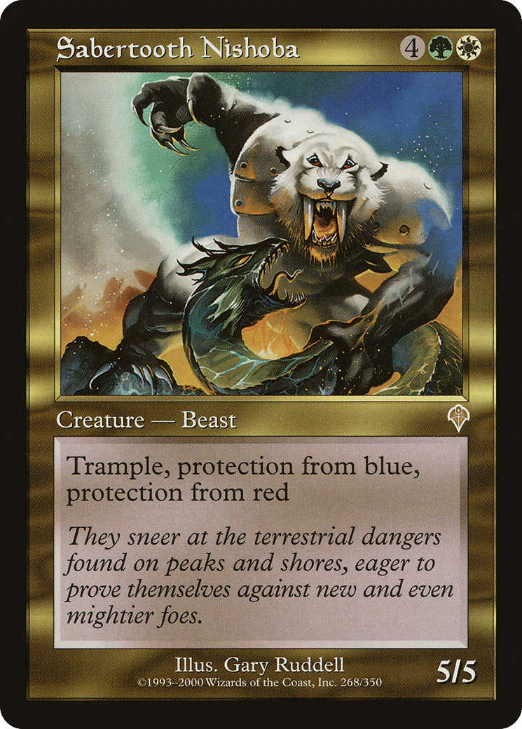 Sabertooth Nishoba — Invasion — Magic: The Gathering