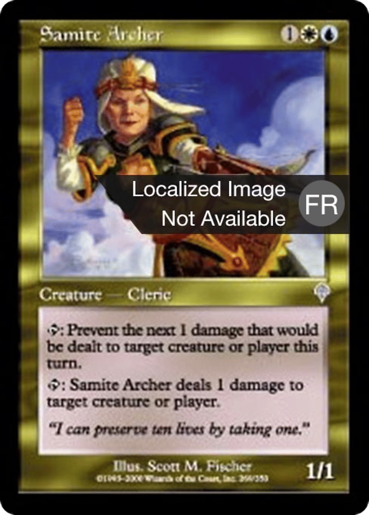 Archer sanctif — Invasion — Magic: The Gathering