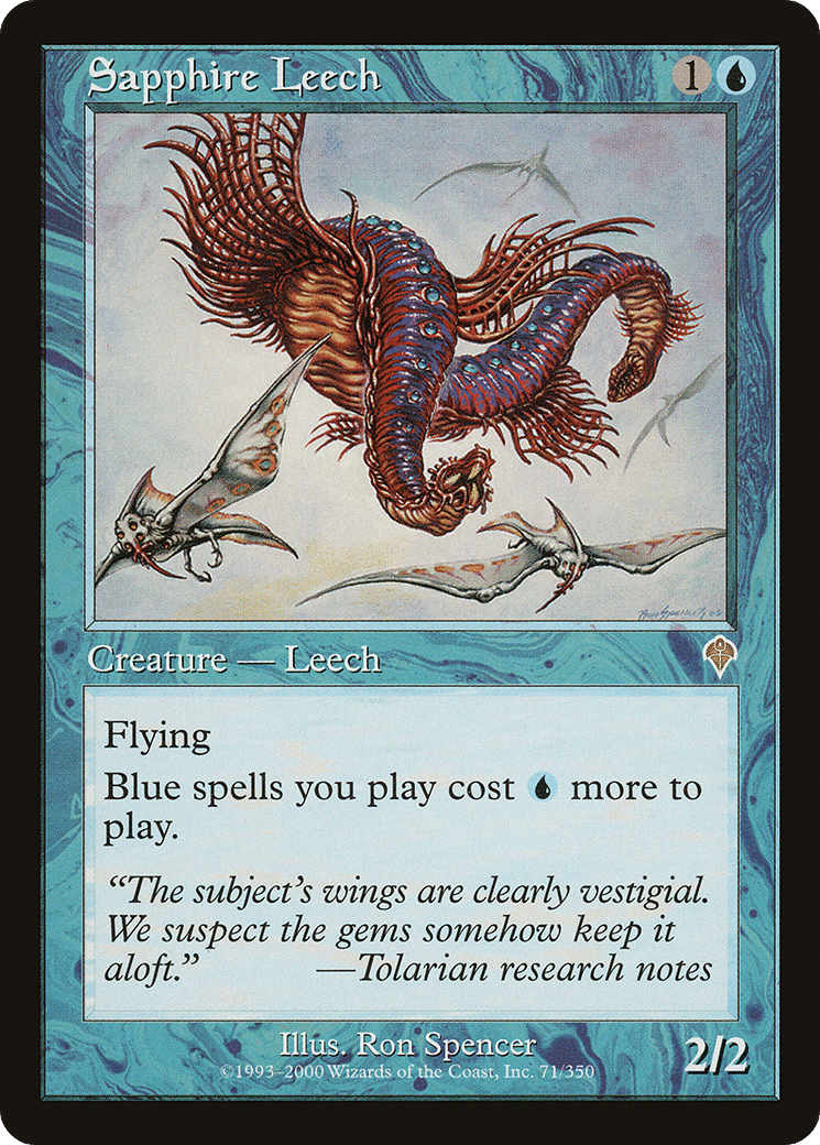 Sapphire Leech — Invasion — Magic: The Gathering