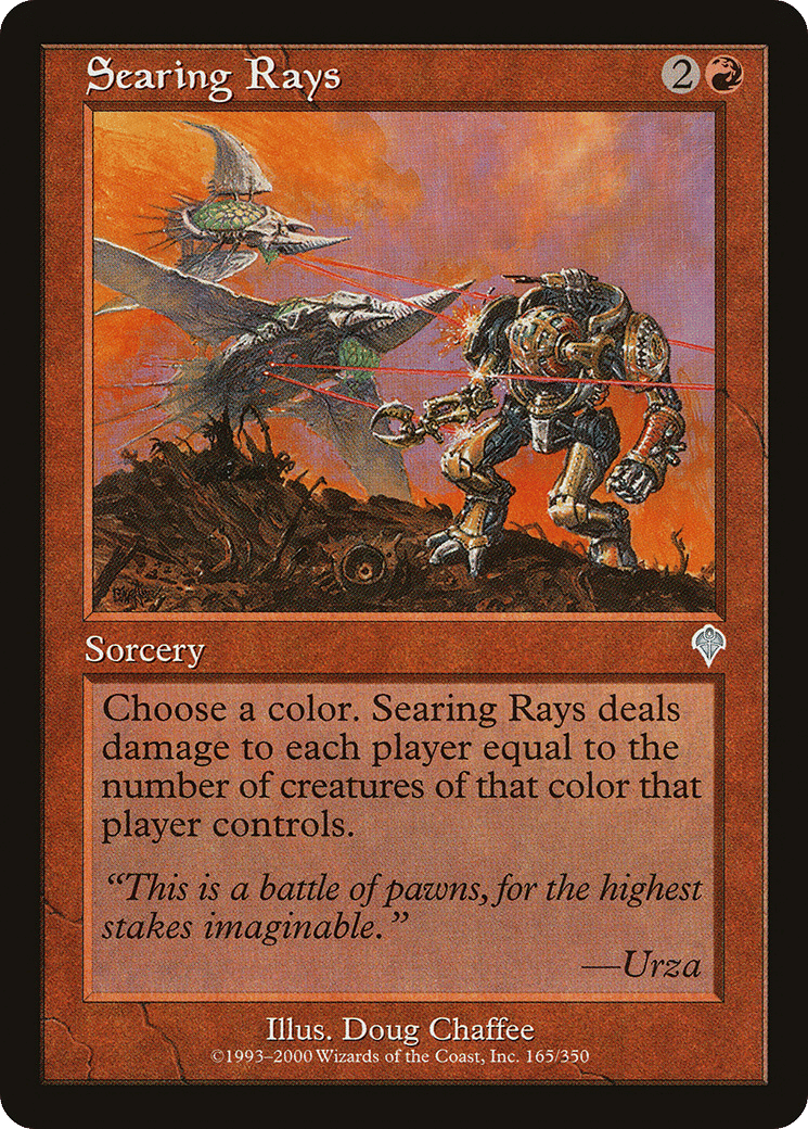 Searing Rays — Invasion — Magic: The Gathering