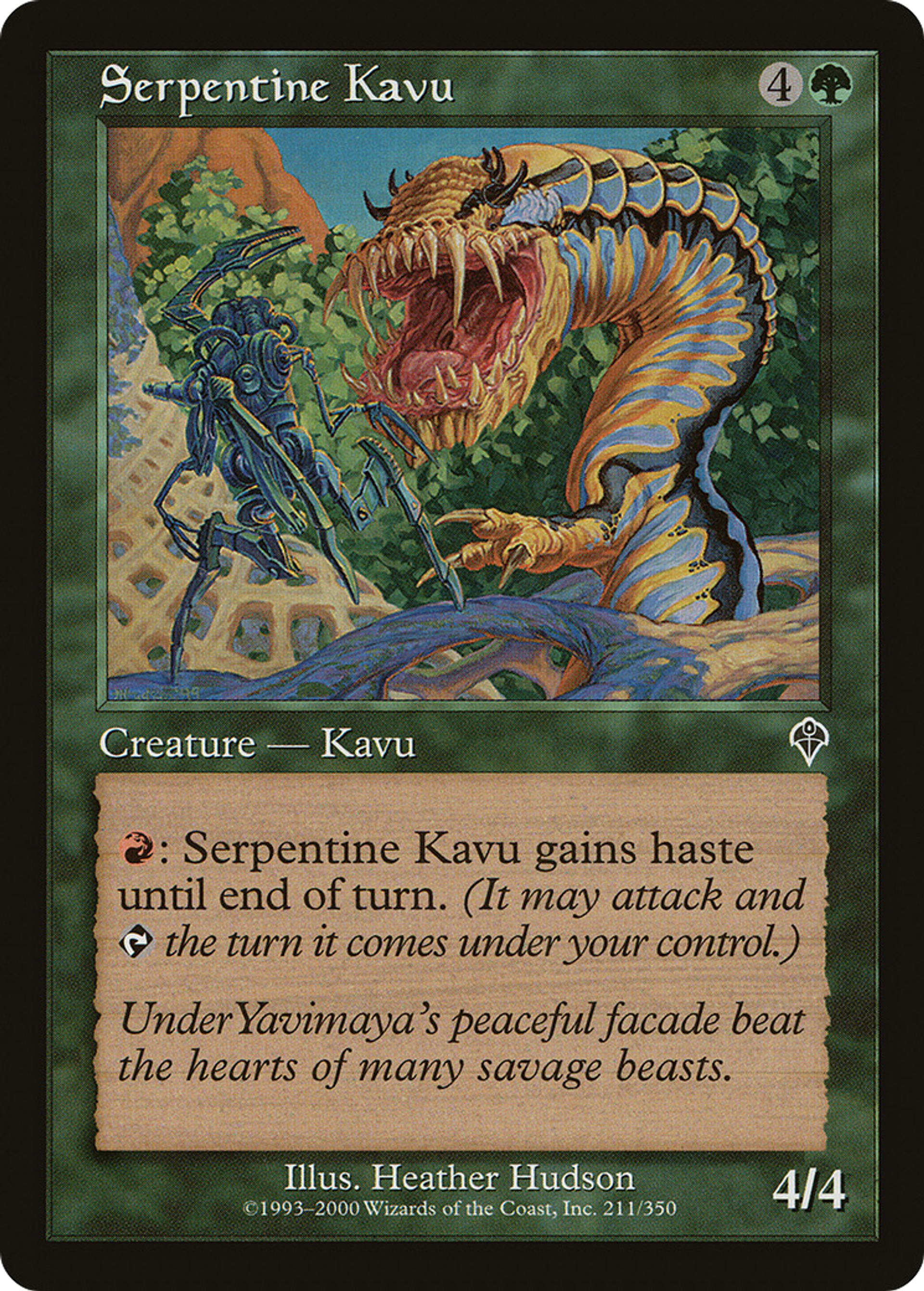 Serpentine Kavu — Invasion — Magic: The Gathering
