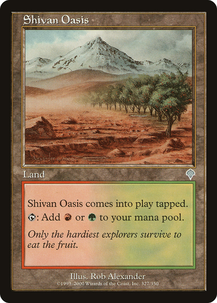 Shivan Oasis — Invasion — Magic: The Gathering