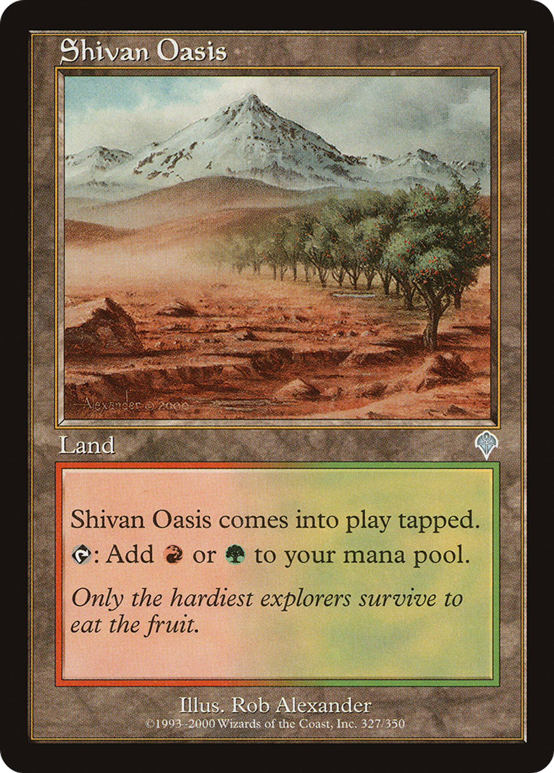 Shivan Oasis — Invasion — Magic: The Gathering