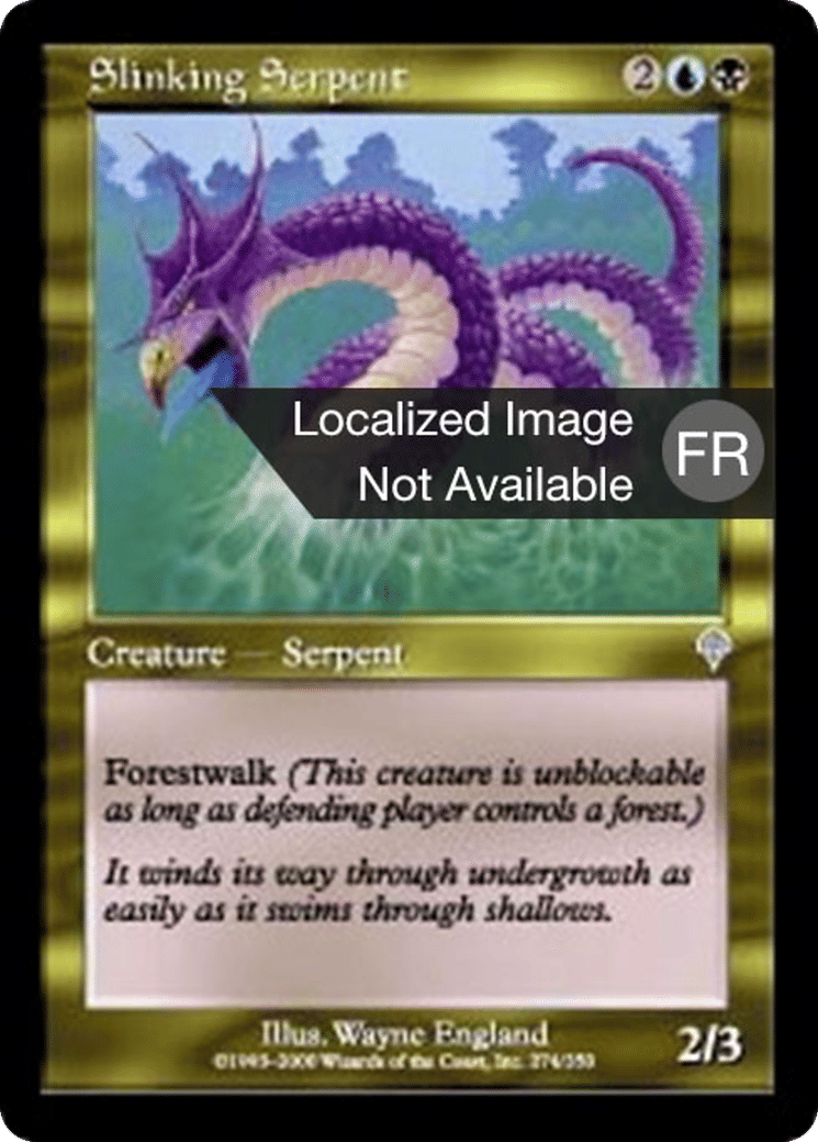 Grand serpent sinueux — Invasion — Magic: The Gathering