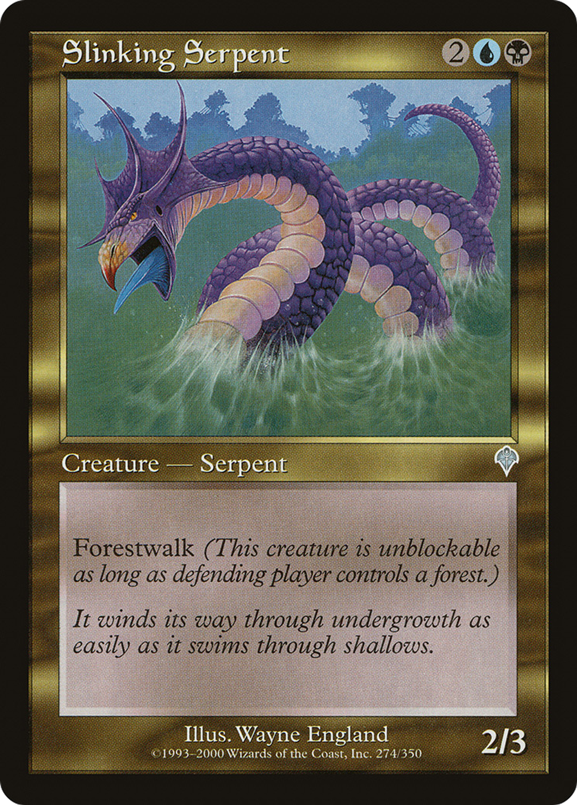 Grand serpent sinueux — Invasion — Magic: The Gathering