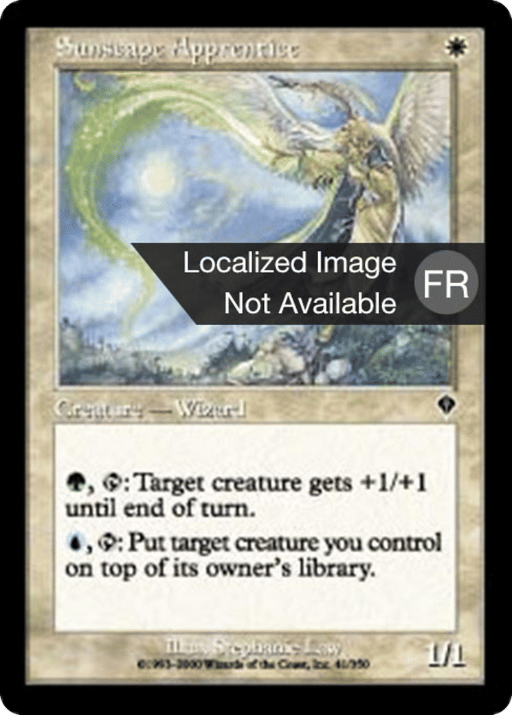 Apprentie solisophe — Invasion — Magic: The Gathering
