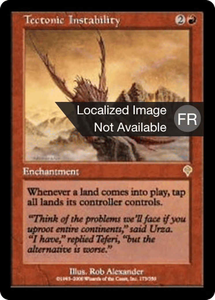 Instabilité tectonique — Invasion — Magic: The Gathering