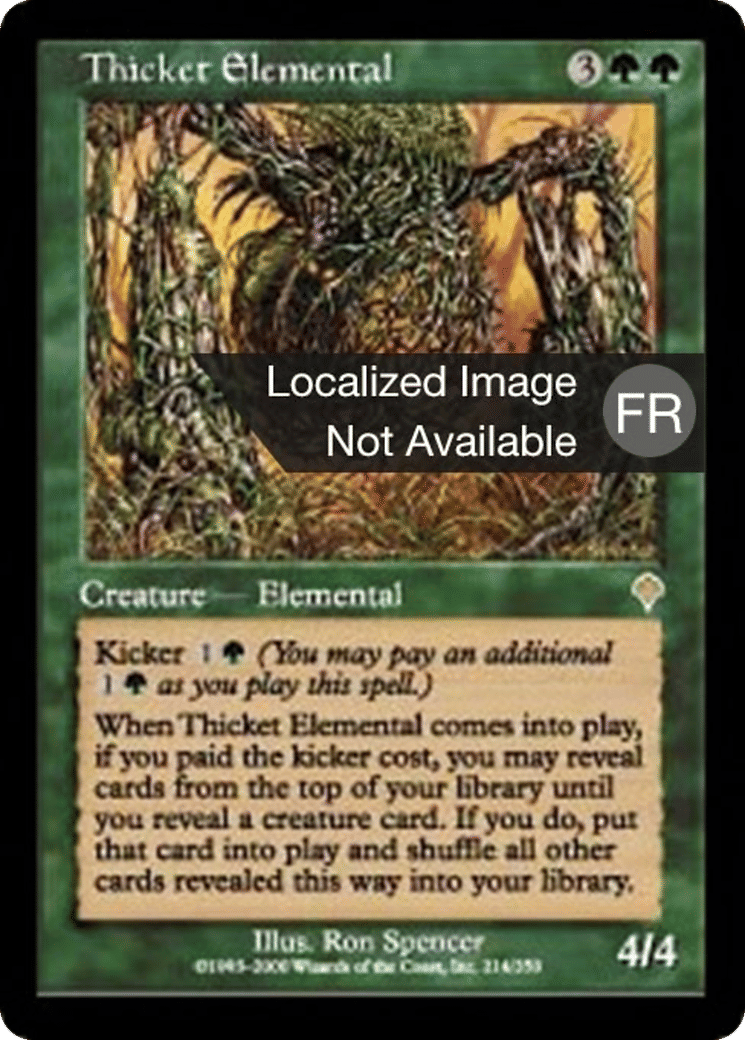 Élémental des halliers — Invasion — Magic: The Gathering
