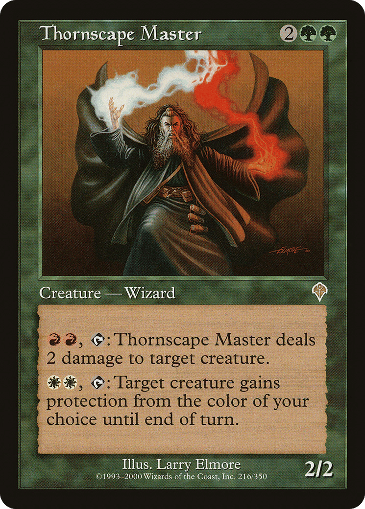 Thornscape Master — Invasion — Magic: The Gathering