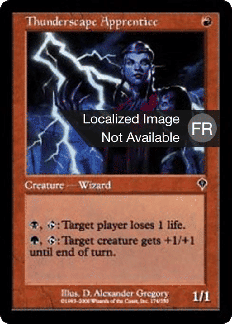 Apprentie tonitrosophe — Invasion — Magic: The Gathering