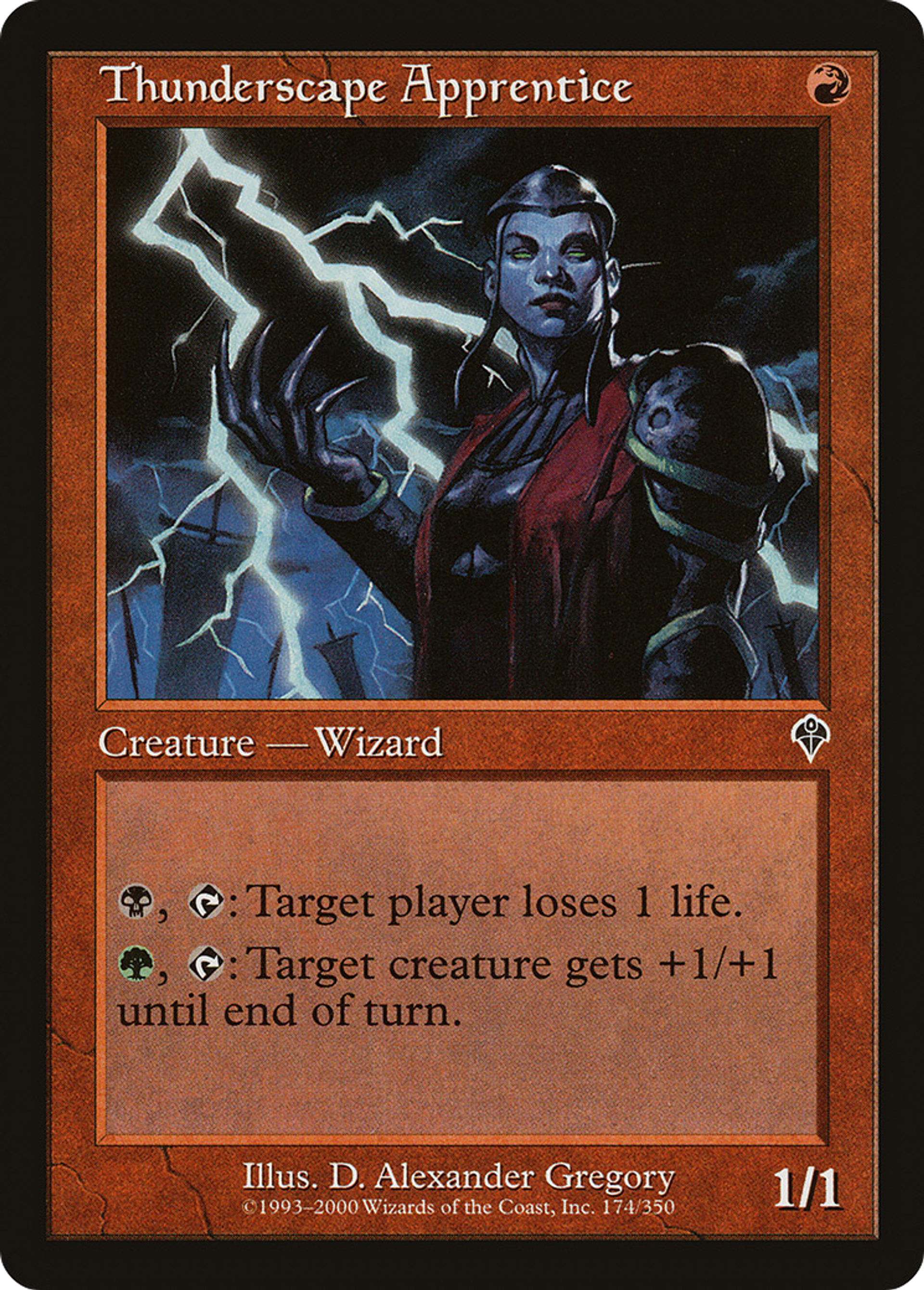 Thunderscape Apprentice — Invasion — Magic: The Gathering