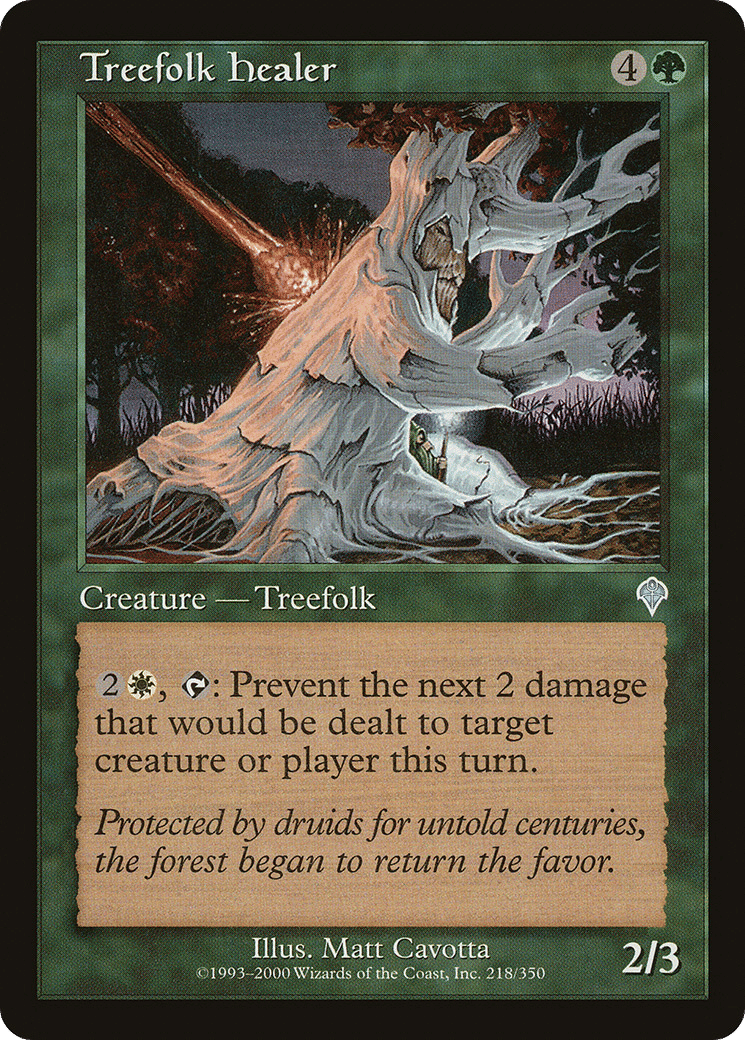 Treefolk Healer — Invasion — Magic: The Gathering