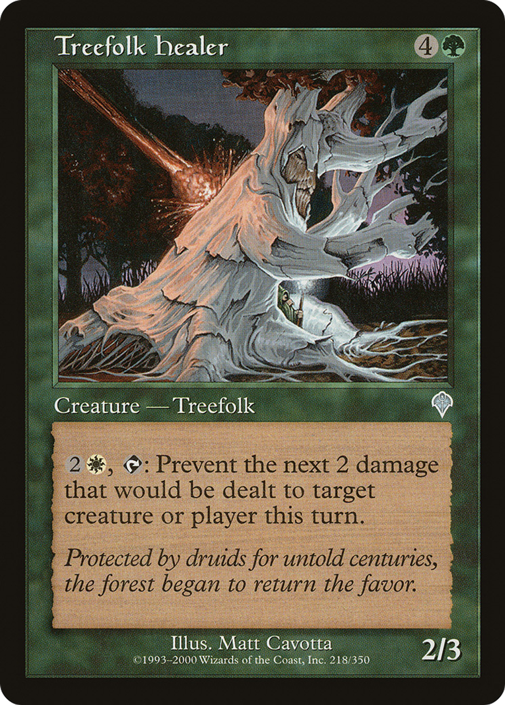 Treefolk Healer — Invasion — Magic: The Gathering