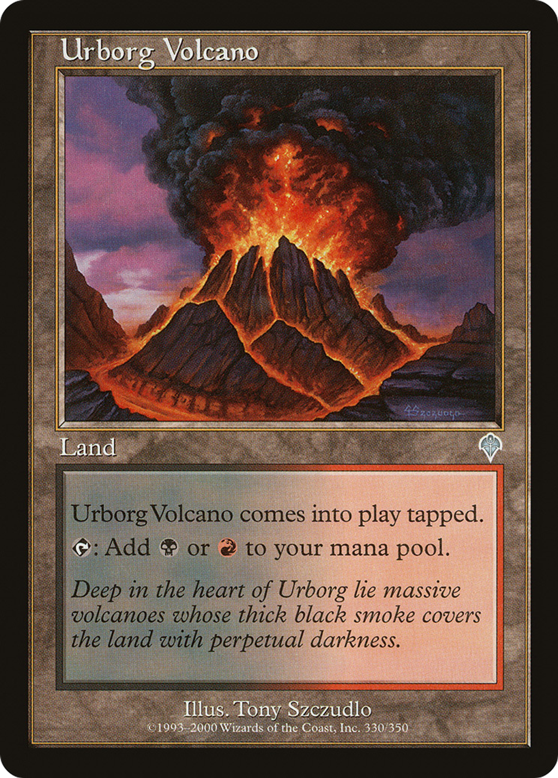 Urborg Volcano — Invasion — Magic: The Gathering