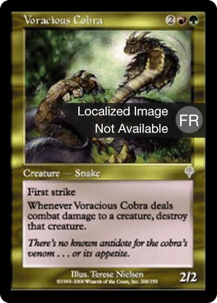 Cobra vorace — Invasion — Magic: The Gathering
