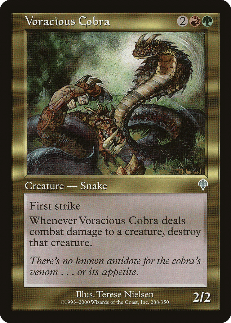 Voracious Cobra — Invasion — Magic: The Gathering