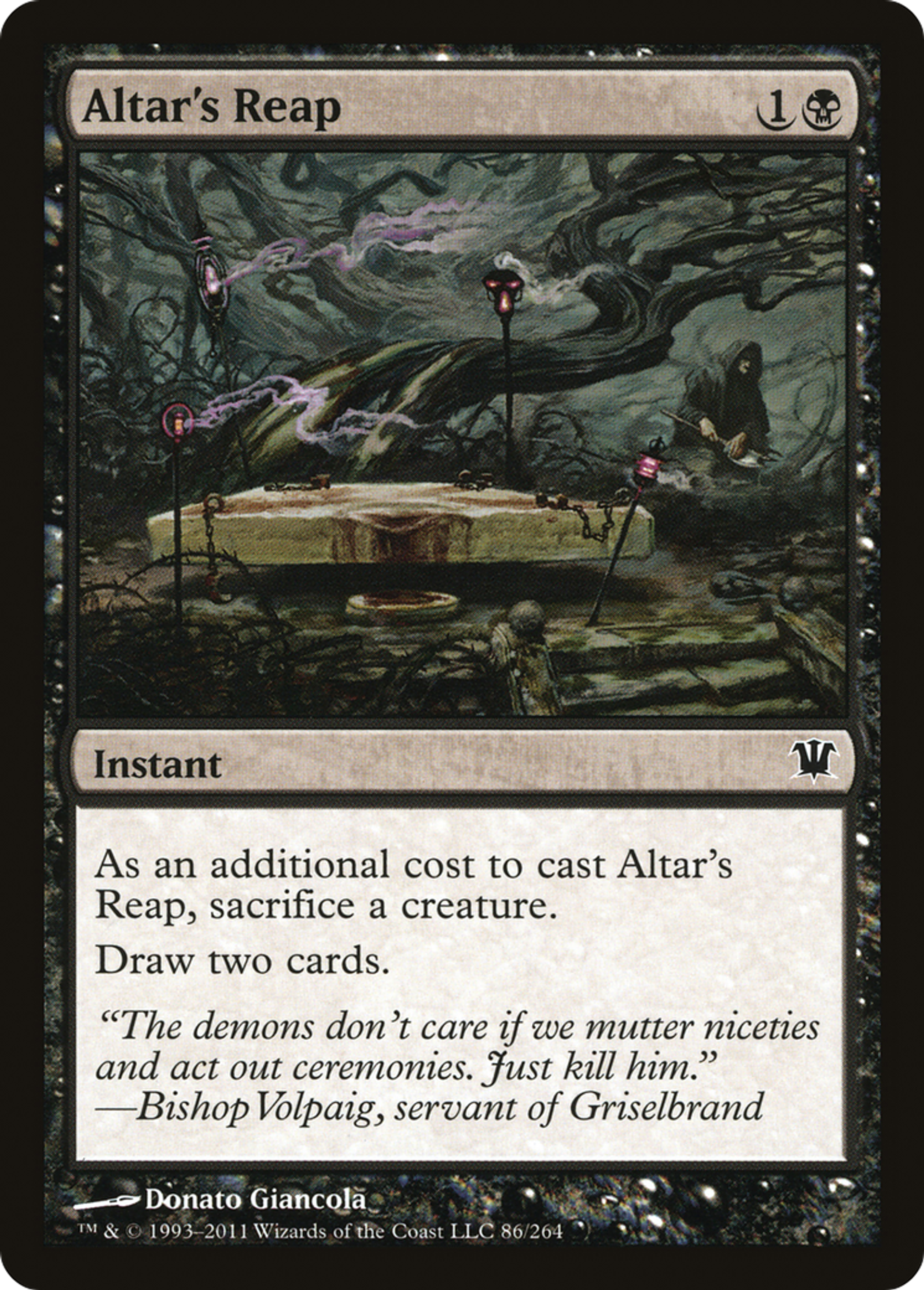 Fenaison de l'autel — Innistrad — Magic: The Gathering