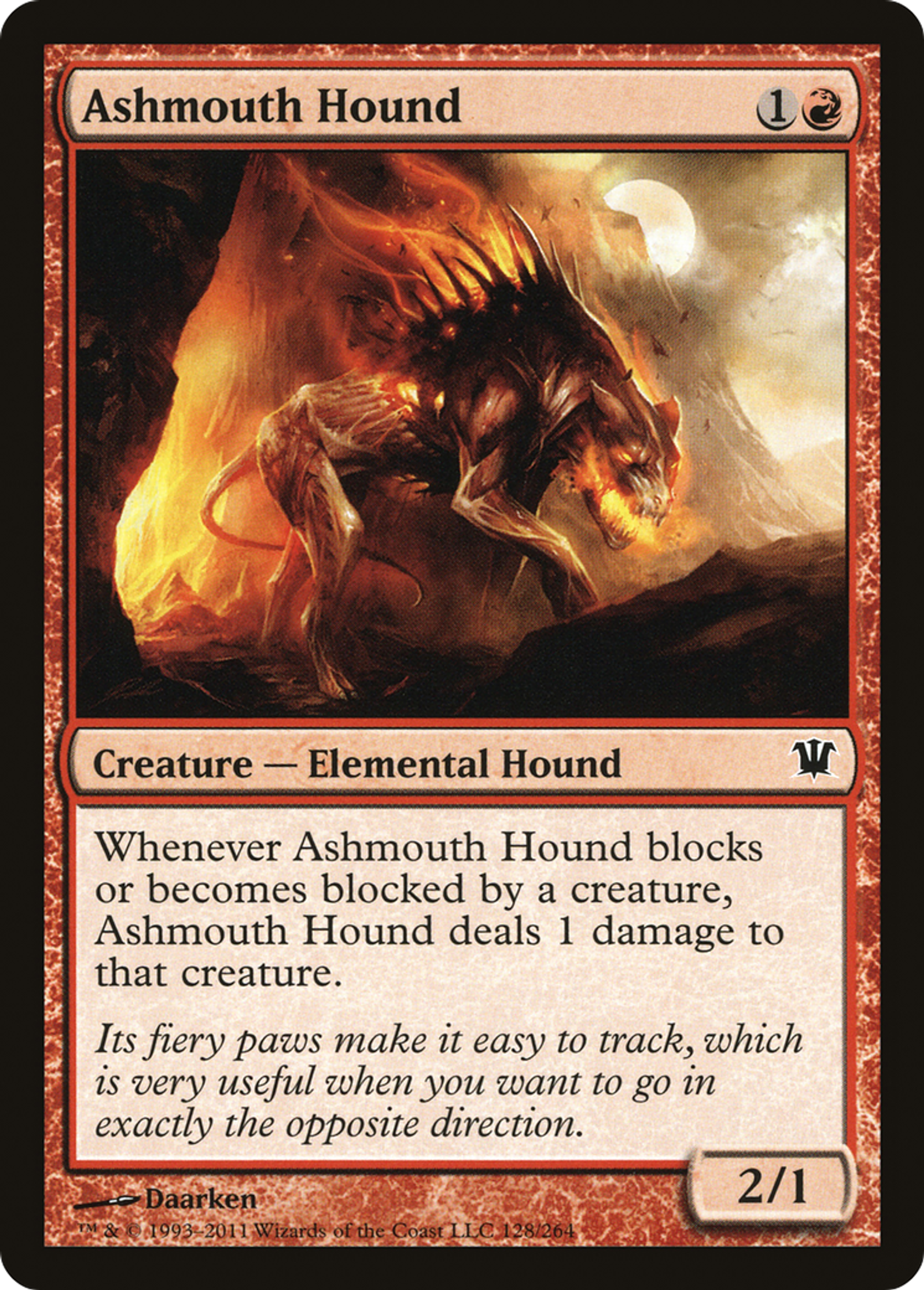 Chien de Cendregueule — Innistrad — Magic: The Gathering