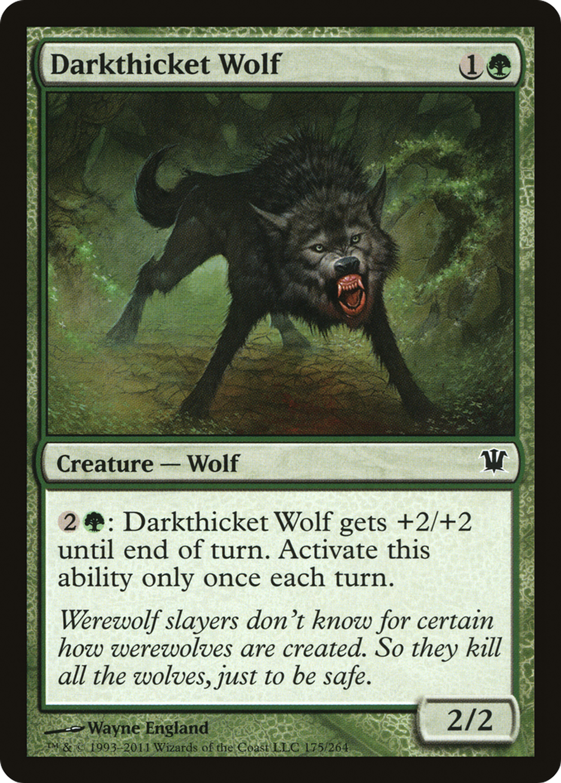 Loup des halliers sombres — Innistrad — Magic: The Gathering