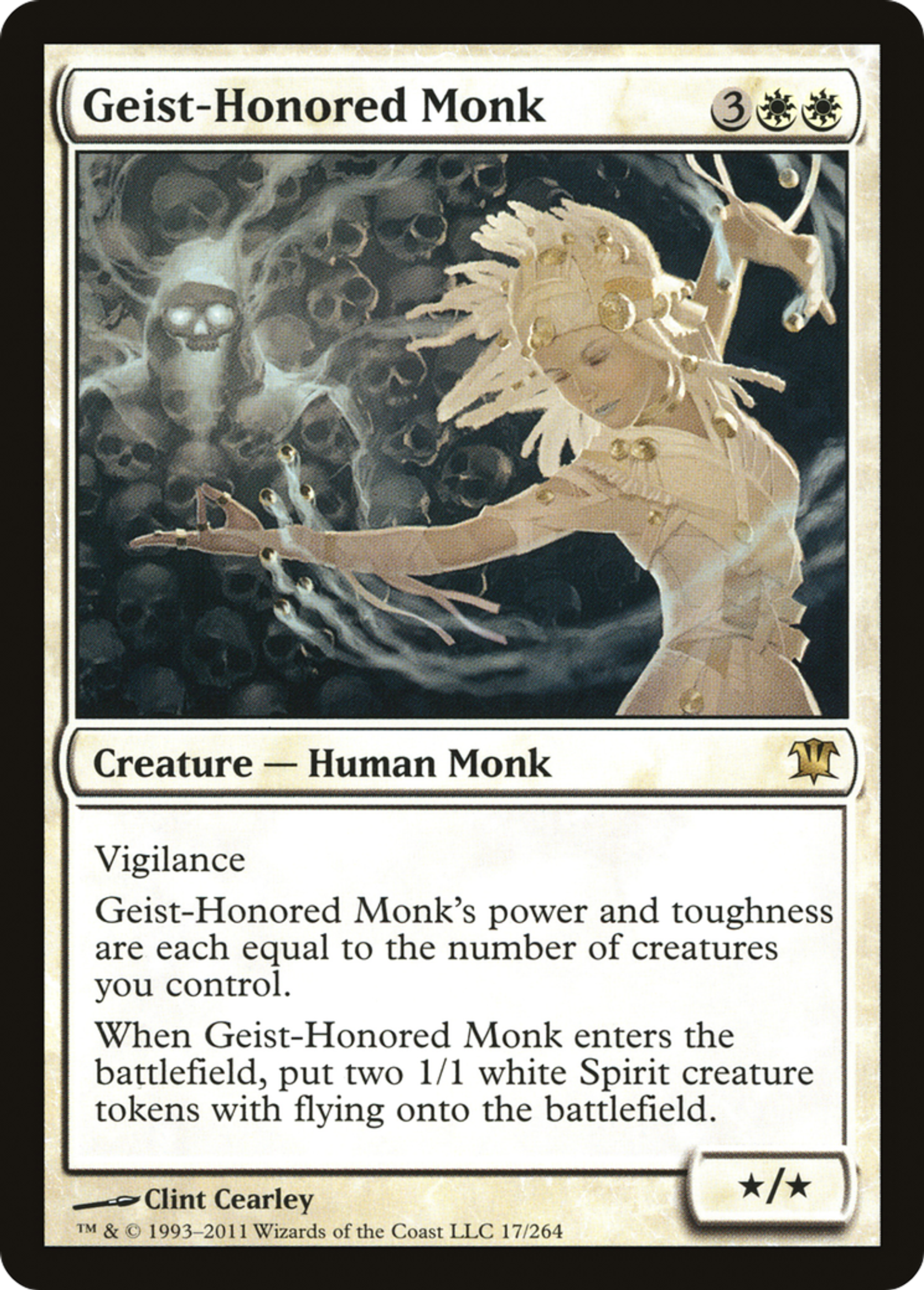 Moine honoré par les geists — Innistrad — Magic: The Gathering