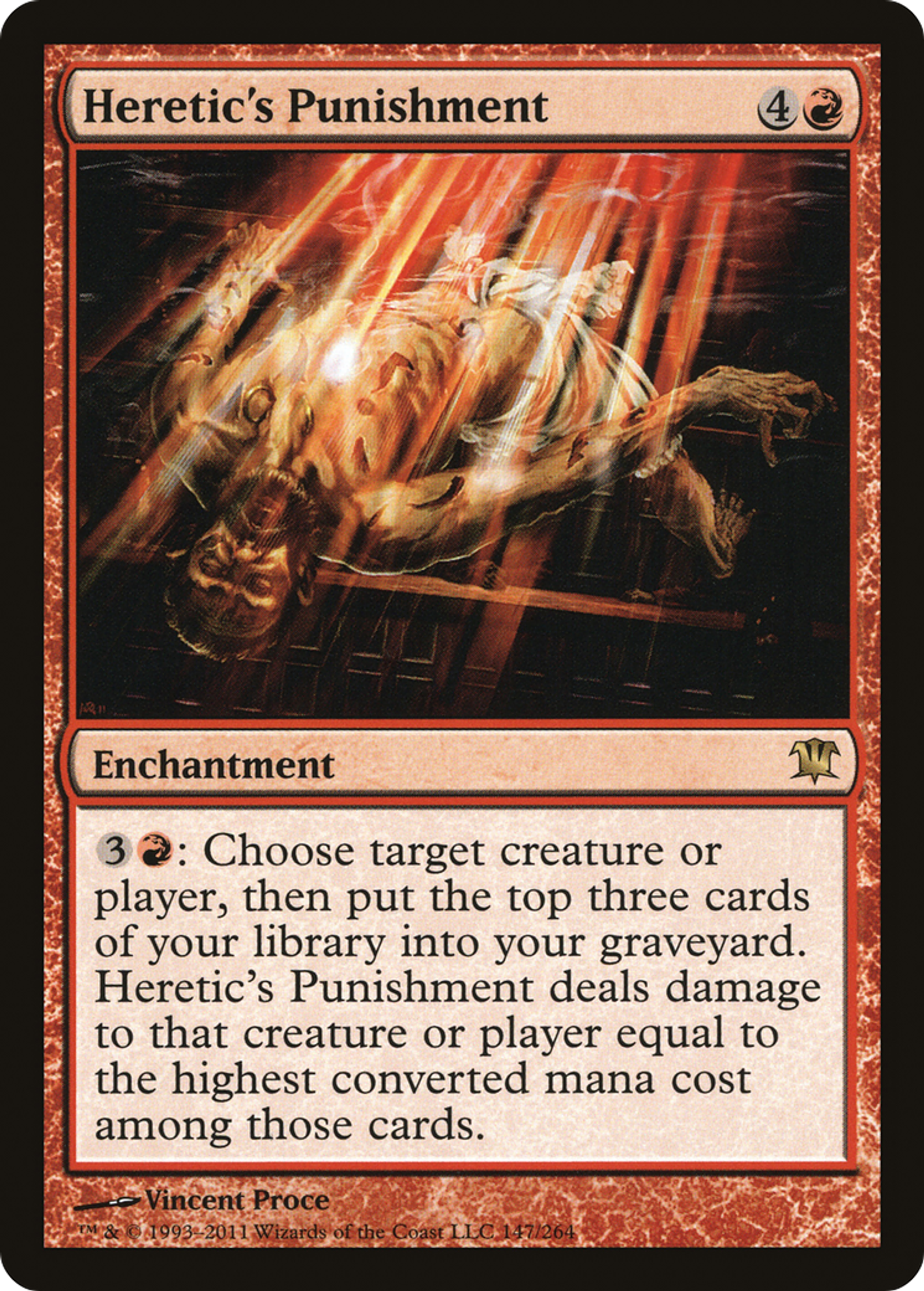 Punition de l'hérétique — Innistrad — Magic: The Gathering