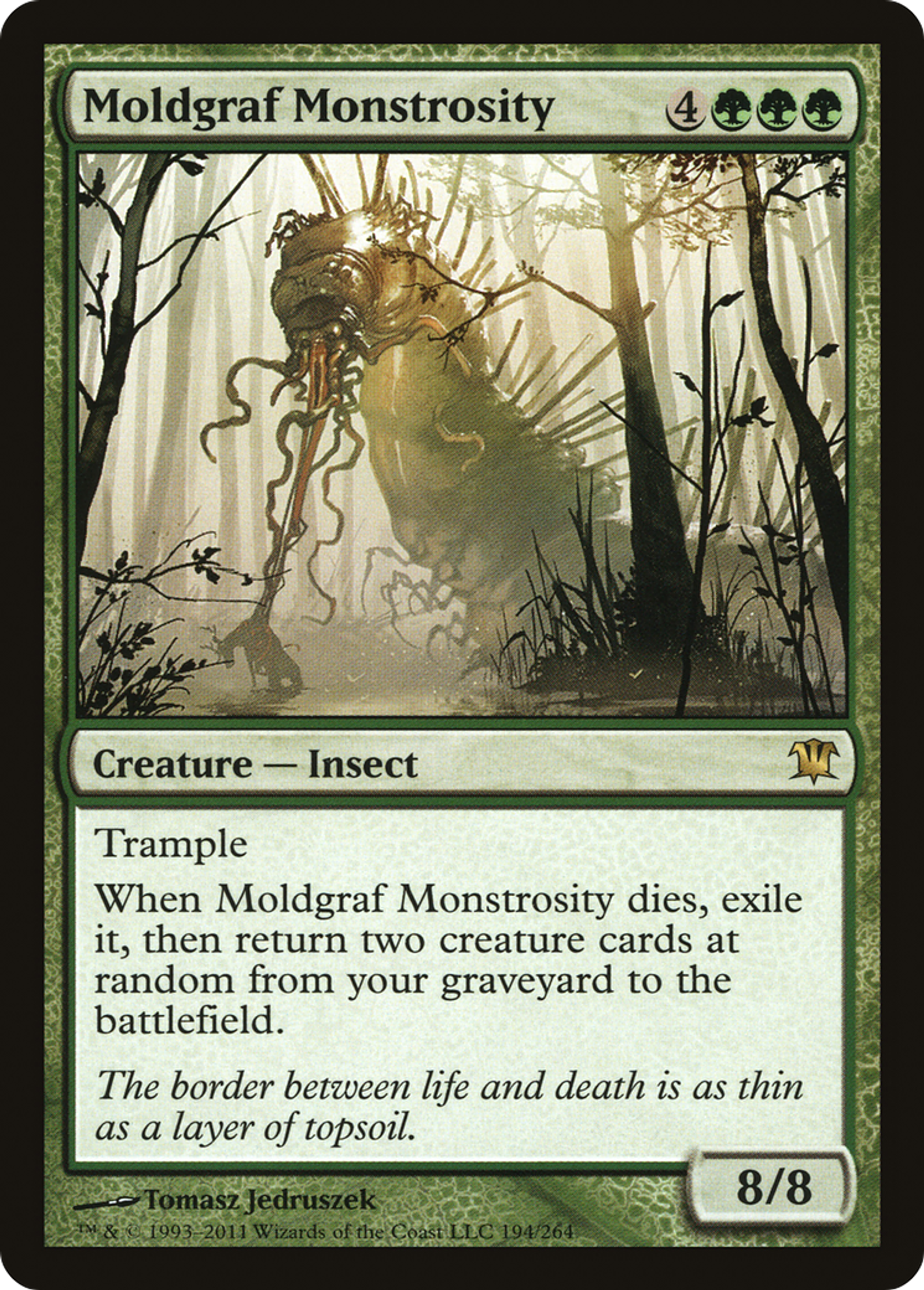 Monstruosité du moldgraf — Innistrad — Magic: The Gathering