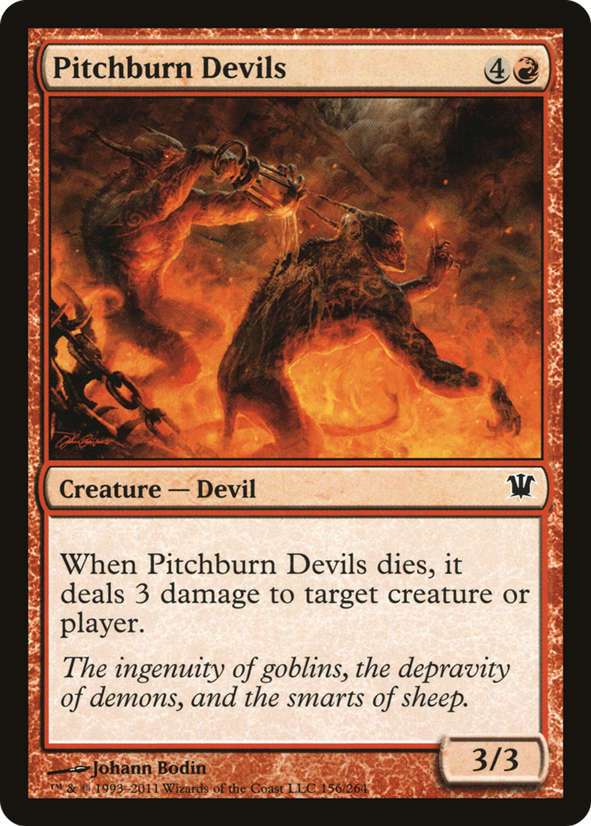 Diables brûlegoudron — Innistrad — Magic: The Gathering