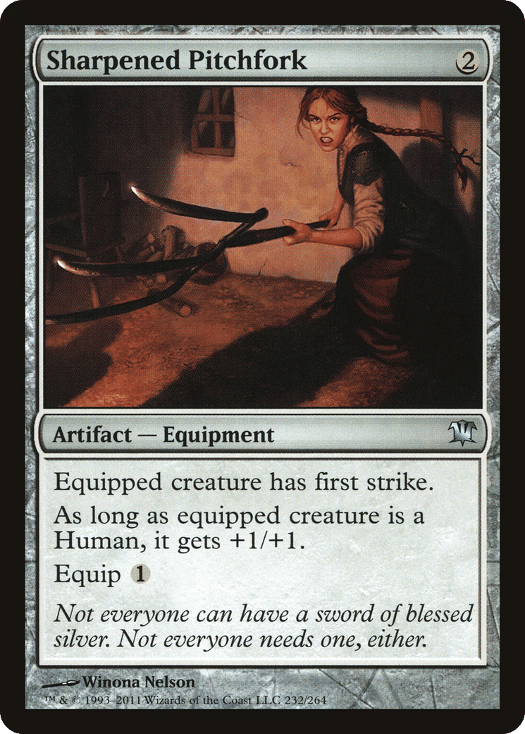 Sharpened Pitchfork — Innistrad — Magic: The Gathering