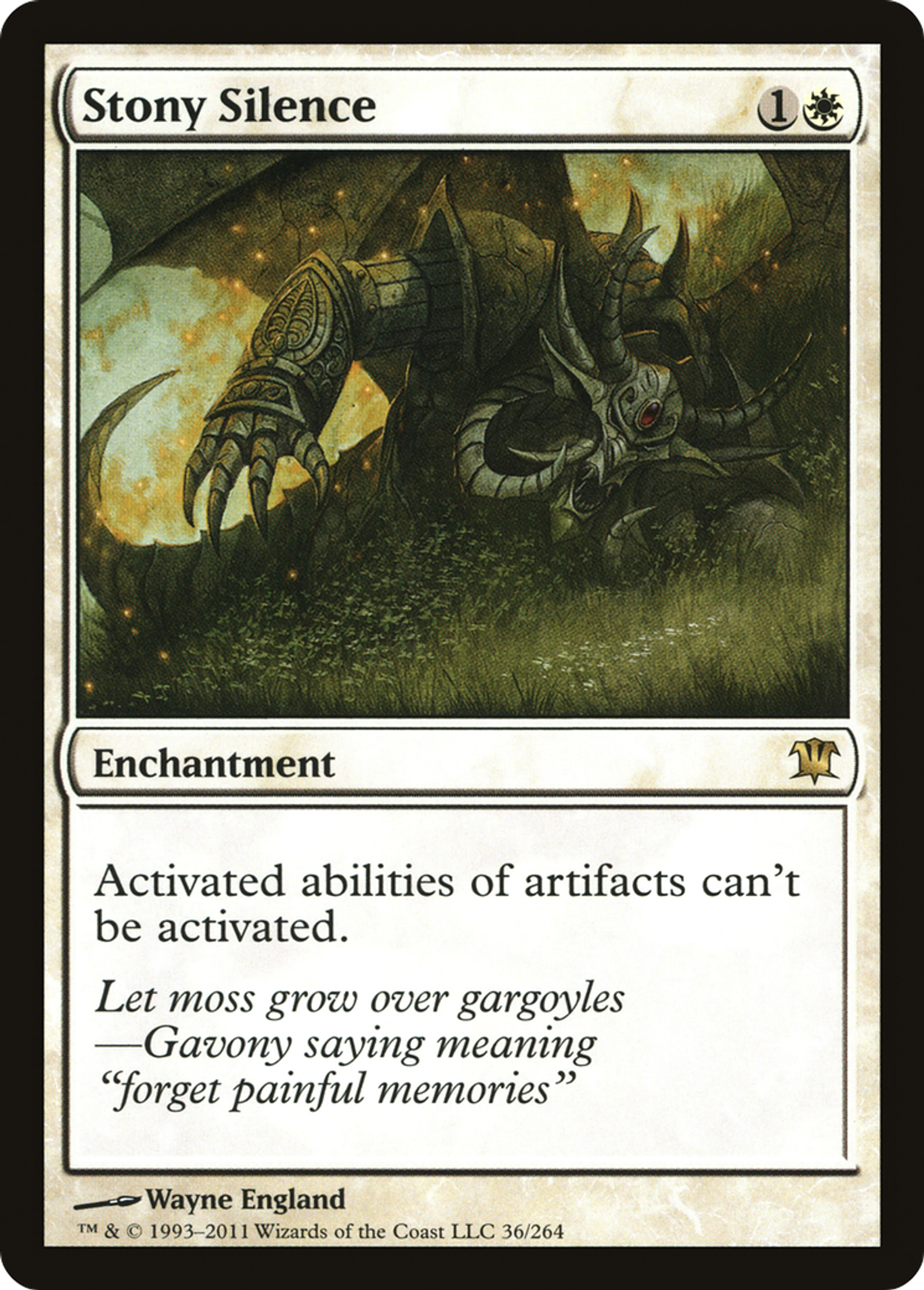 Stony Silence — Innistrad — Magic: The Gathering