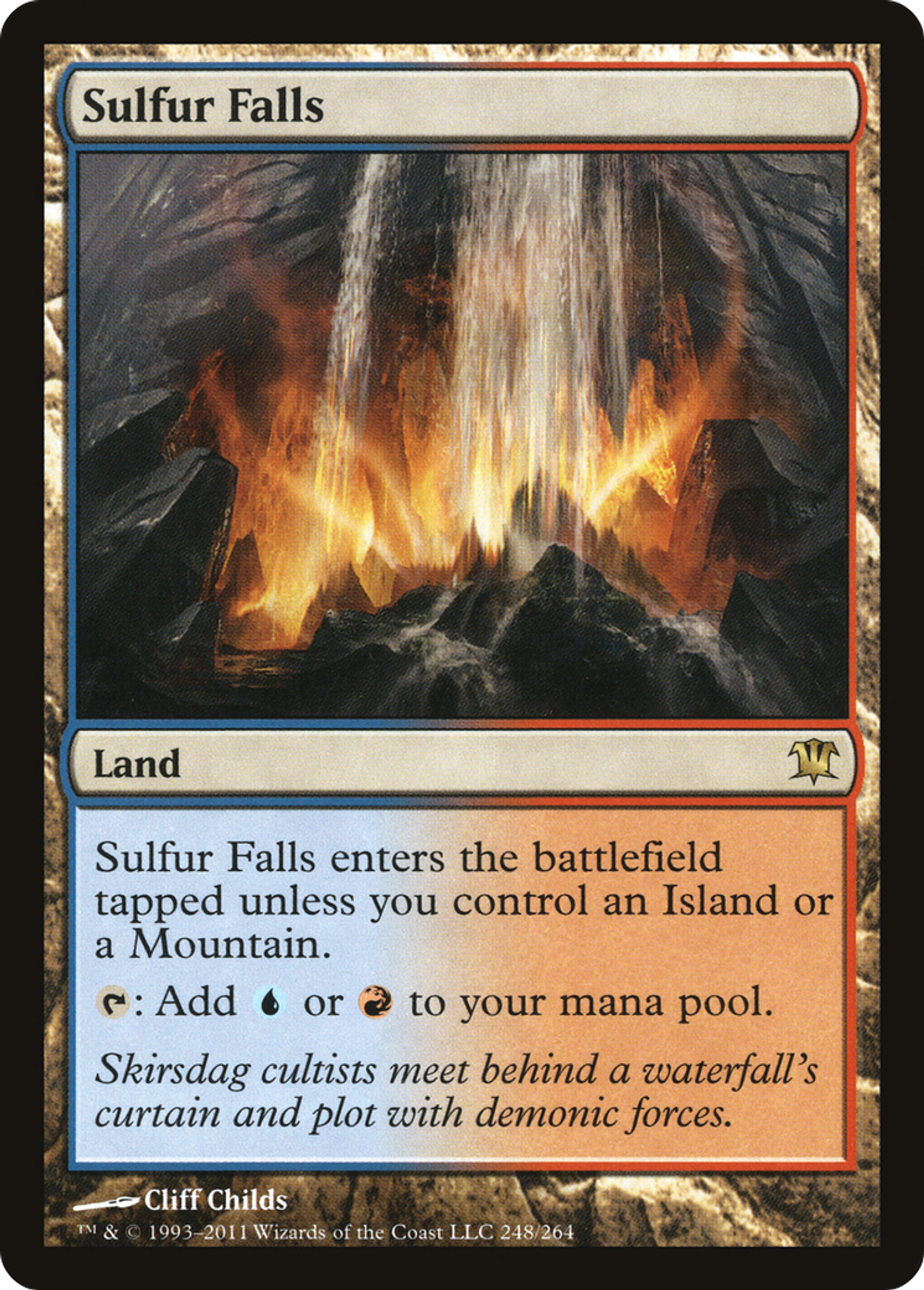 Chutes de soufre — Innistrad — Magic: The Gathering