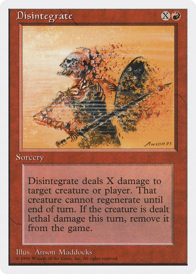Disintegrate — Introductory Two-Player Set — Magic: The Gathering