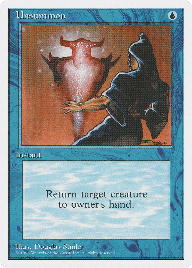 Unsummon — Introductory Two-Player Set — Magic: The Gathering