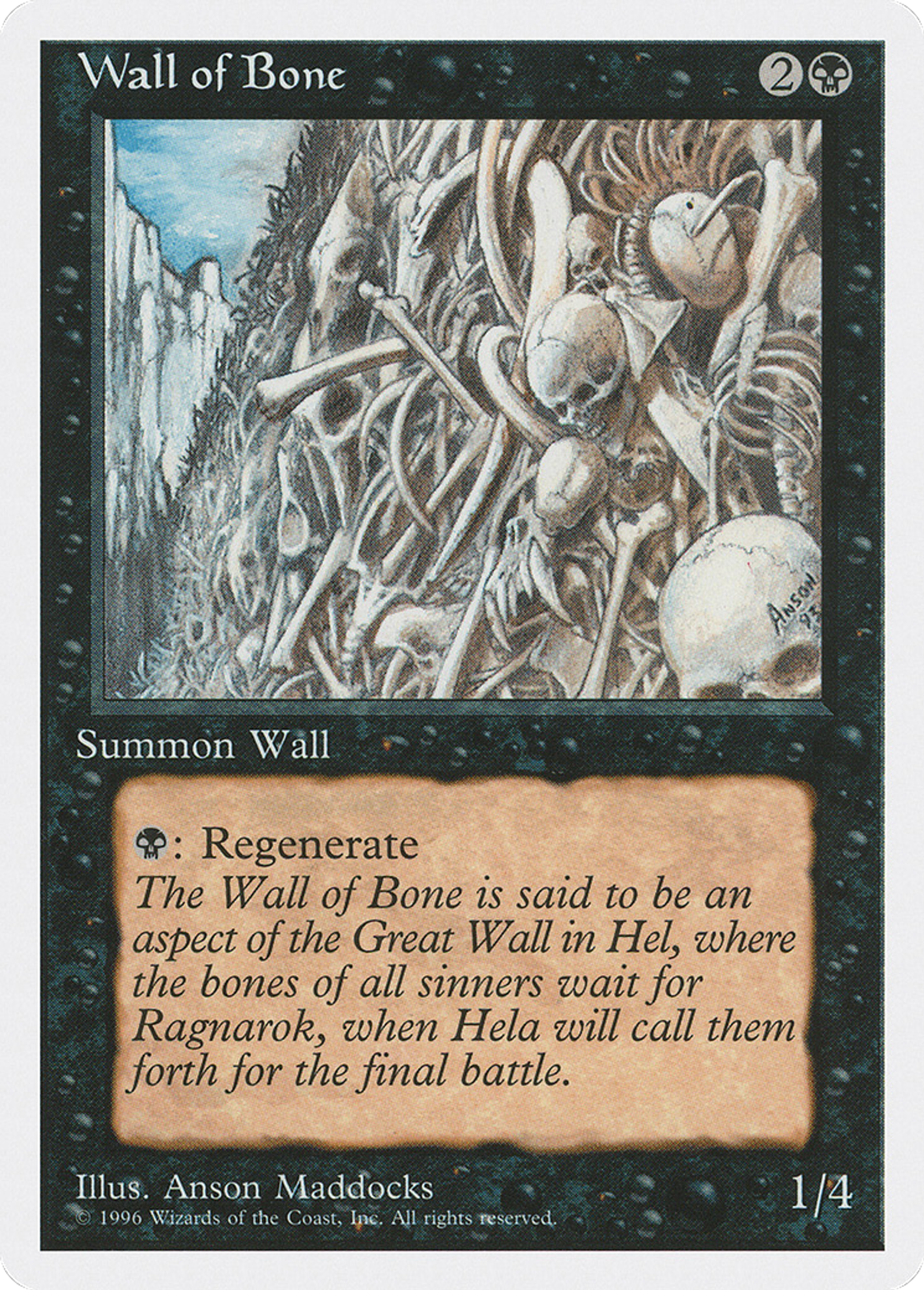 Mur d'ossements — Introductory Two-Player Set — Magic: The Gathering