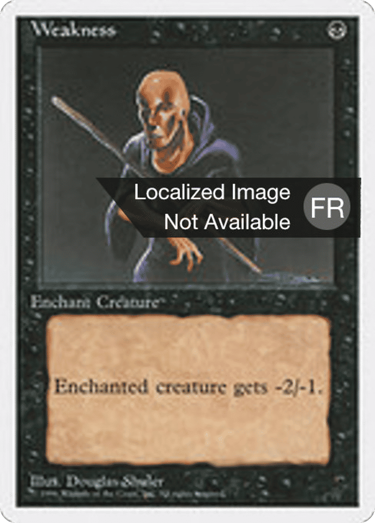 Faiblesse — Introductory Two-Player Set — Magic: The Gathering