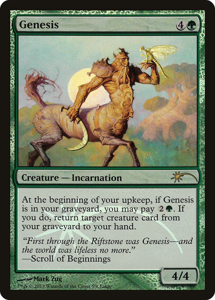 Genesis — Judge Gift Cards 2013 — Magic: The Gathering