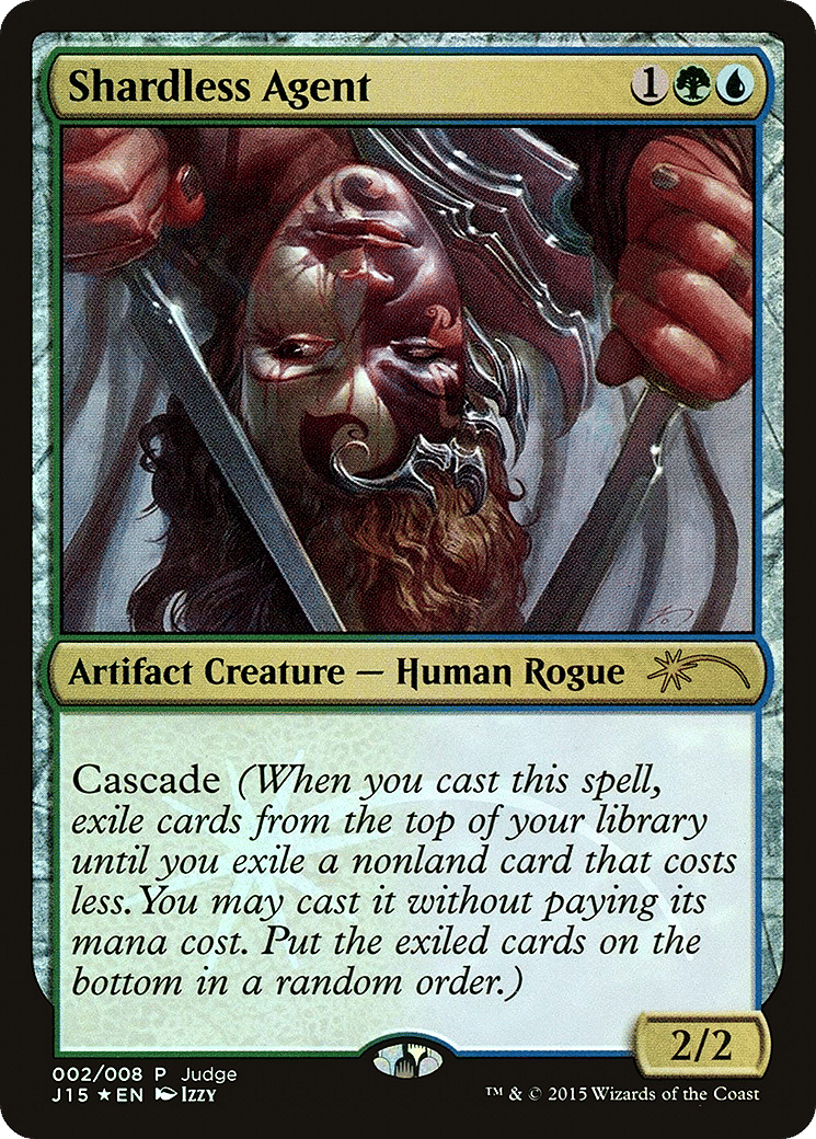 Shardless Agent — Judge Gift Cards 2015 — Magic: The Gathering