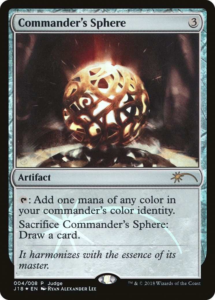Commander's Sphere — Judge Gift Cards 2018 — Magic: The Gathering