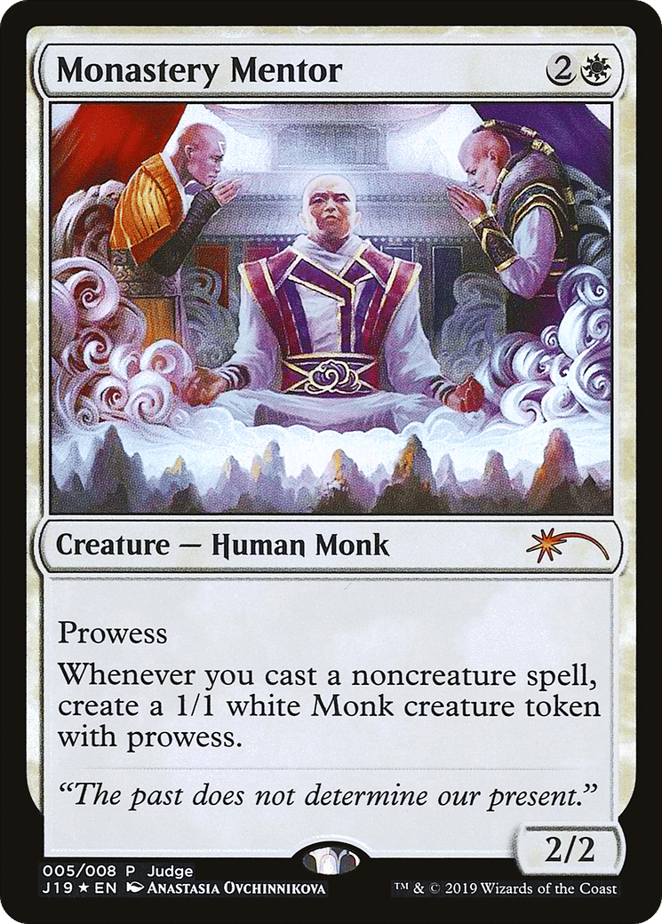 Monastery Mentor — Judge Gift Cards 2019 — Magic: The Gathering