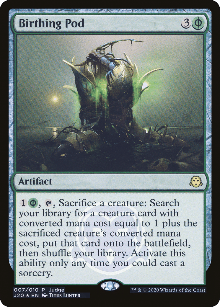 Birthing Pod — Judge Gift Cards 2020 — Magic: The Gathering
