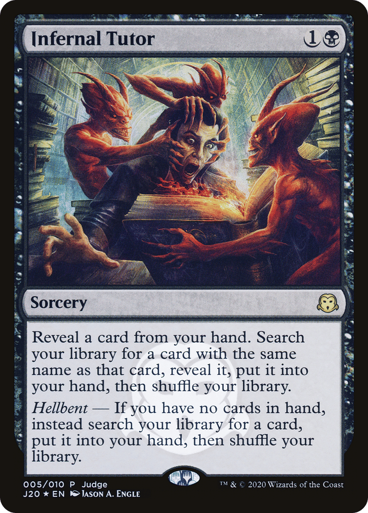 Infernal Tutor — Judge Gift Cards 2020 — Magic: The Gathering
