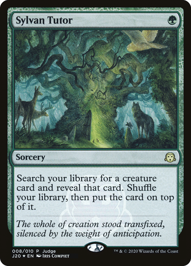 Sylvan Tutor — Judge Gift Cards 2020 — Magic: The Gathering
