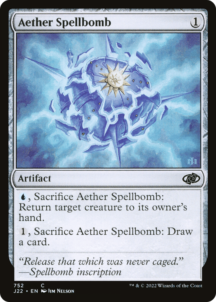 Aether Spellbomb — Jumpstart 2022 — Magic: The Gathering