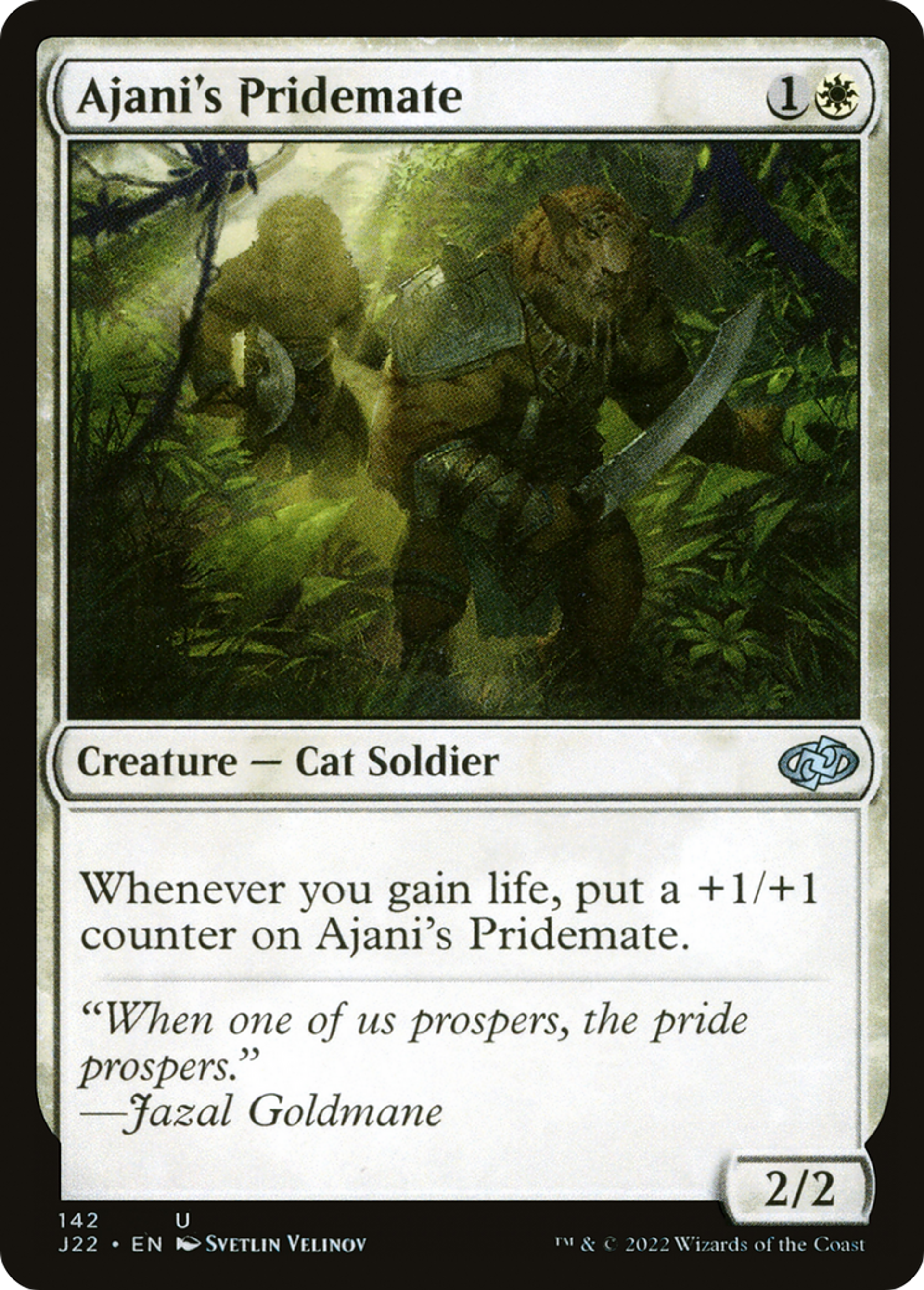 Frère de bande d'Ajani — Jumpstart 2022 — Magic: The Gathering