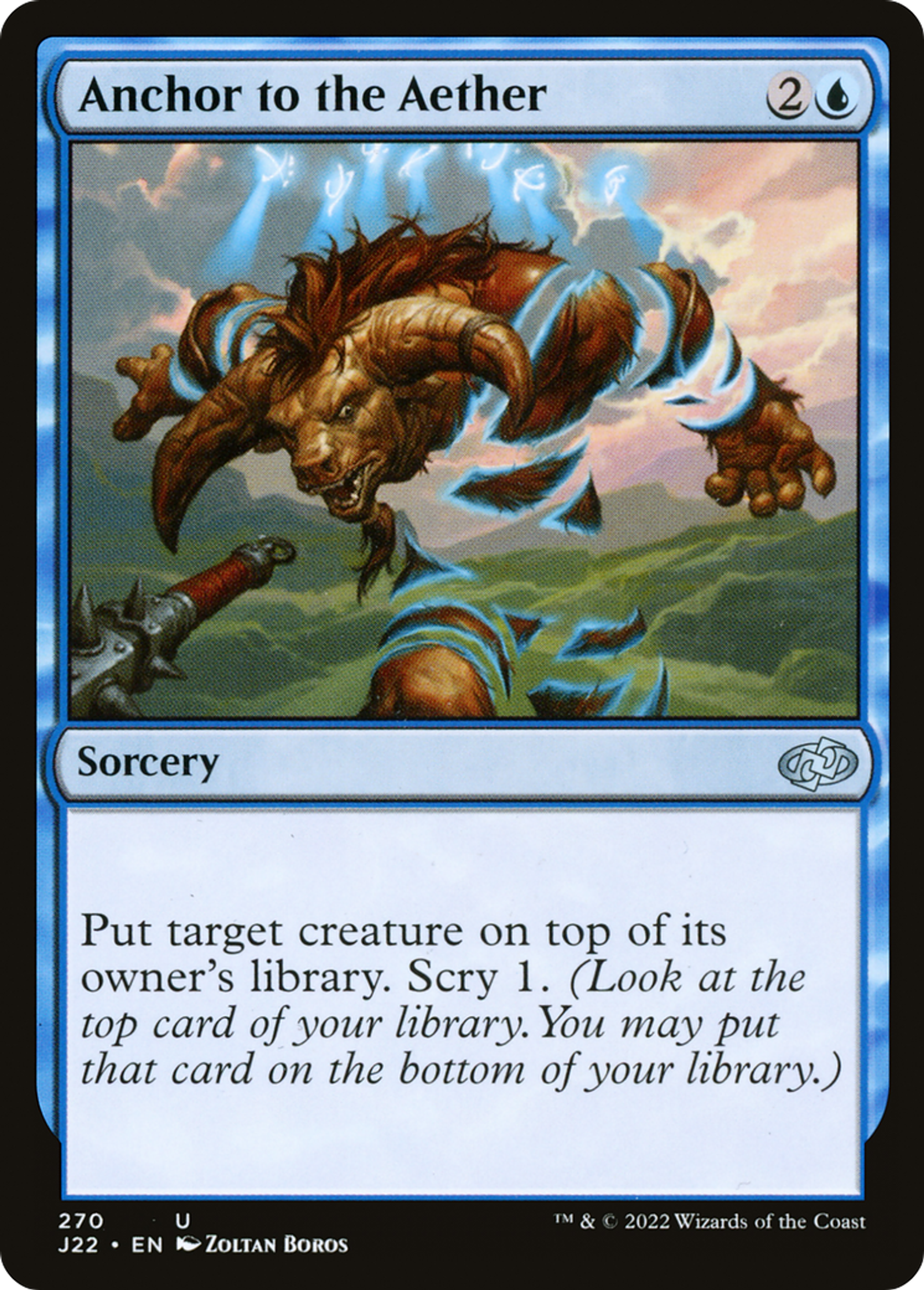 Ancrer à l'Aether — Jumpstart 2022 — Magic: The Gathering