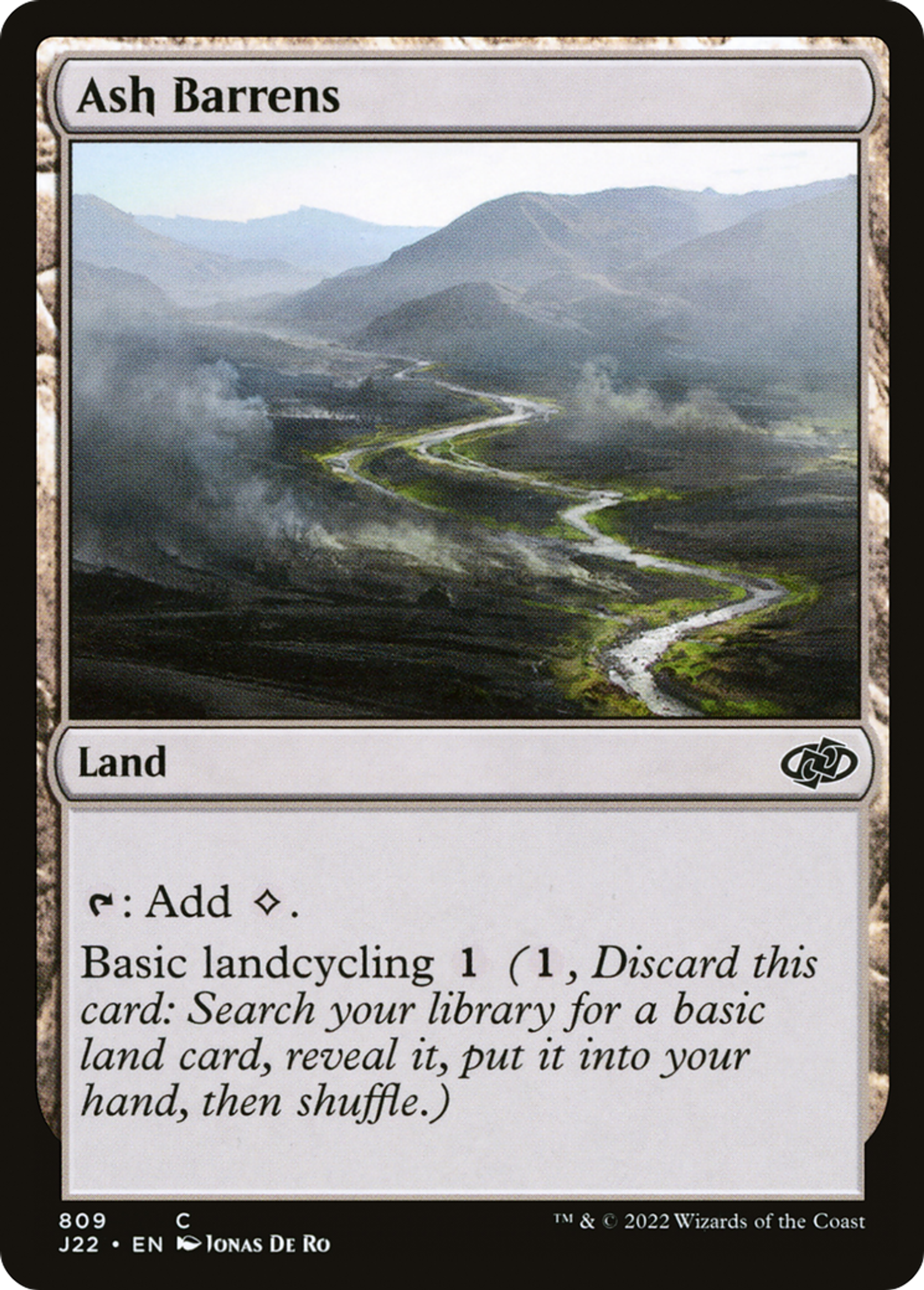 Landes cendreuses — Jumpstart 2022 — Magic: The Gathering