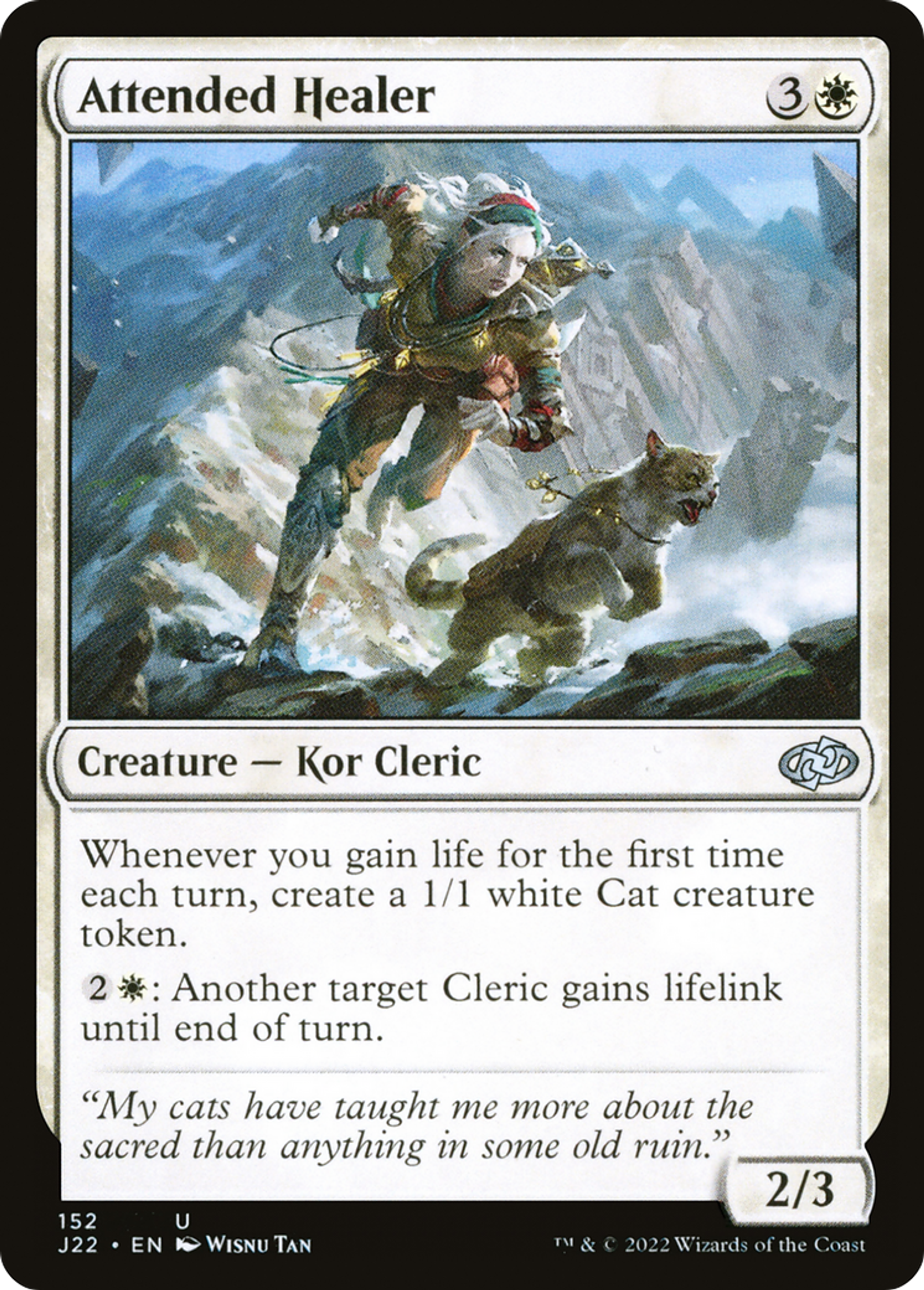 Guérisseuse accompagnée — Jumpstart 2022 — Magic: The Gathering