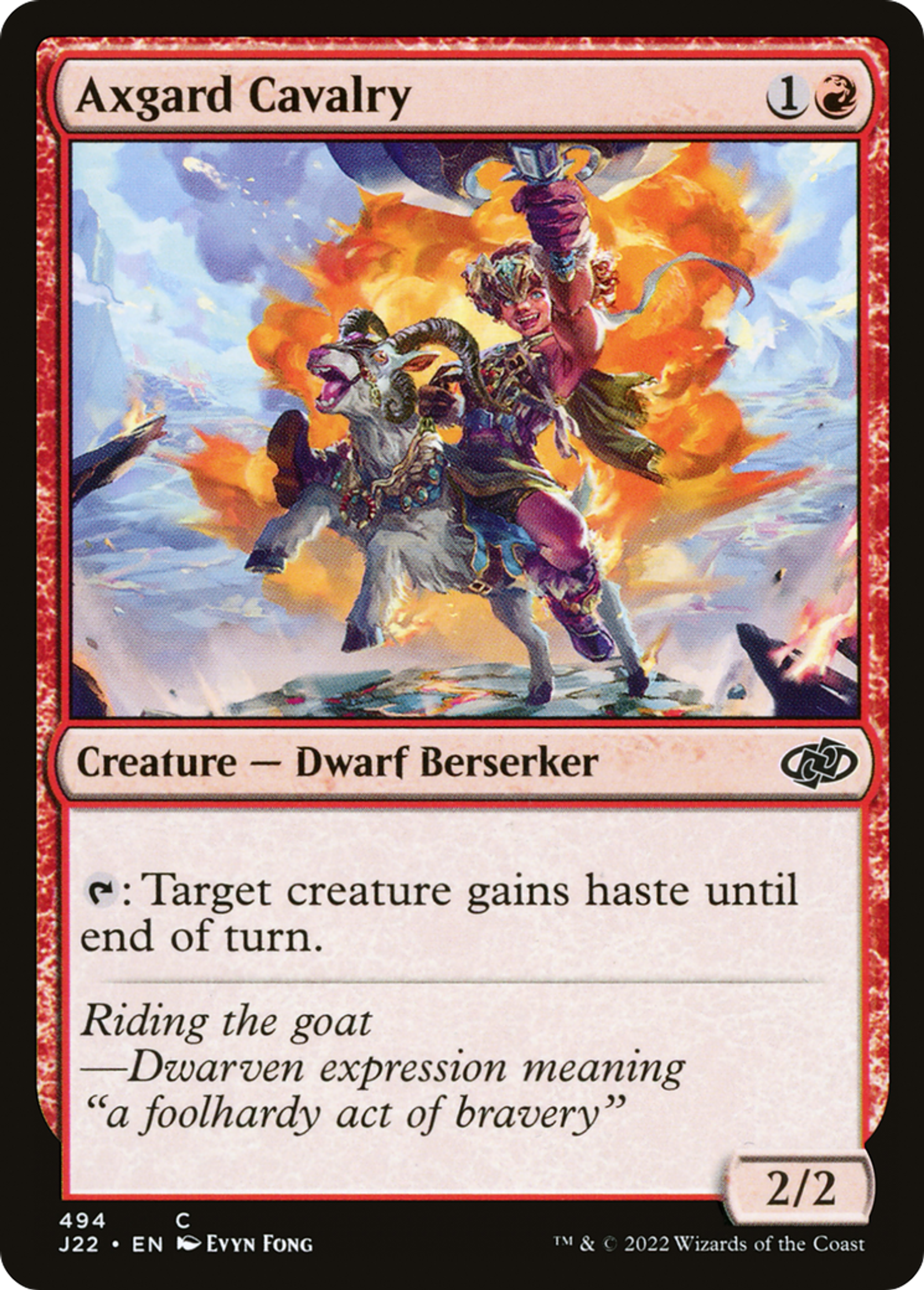 Cavalerie axgardienne — Jumpstart 2022 — Magic: The Gathering