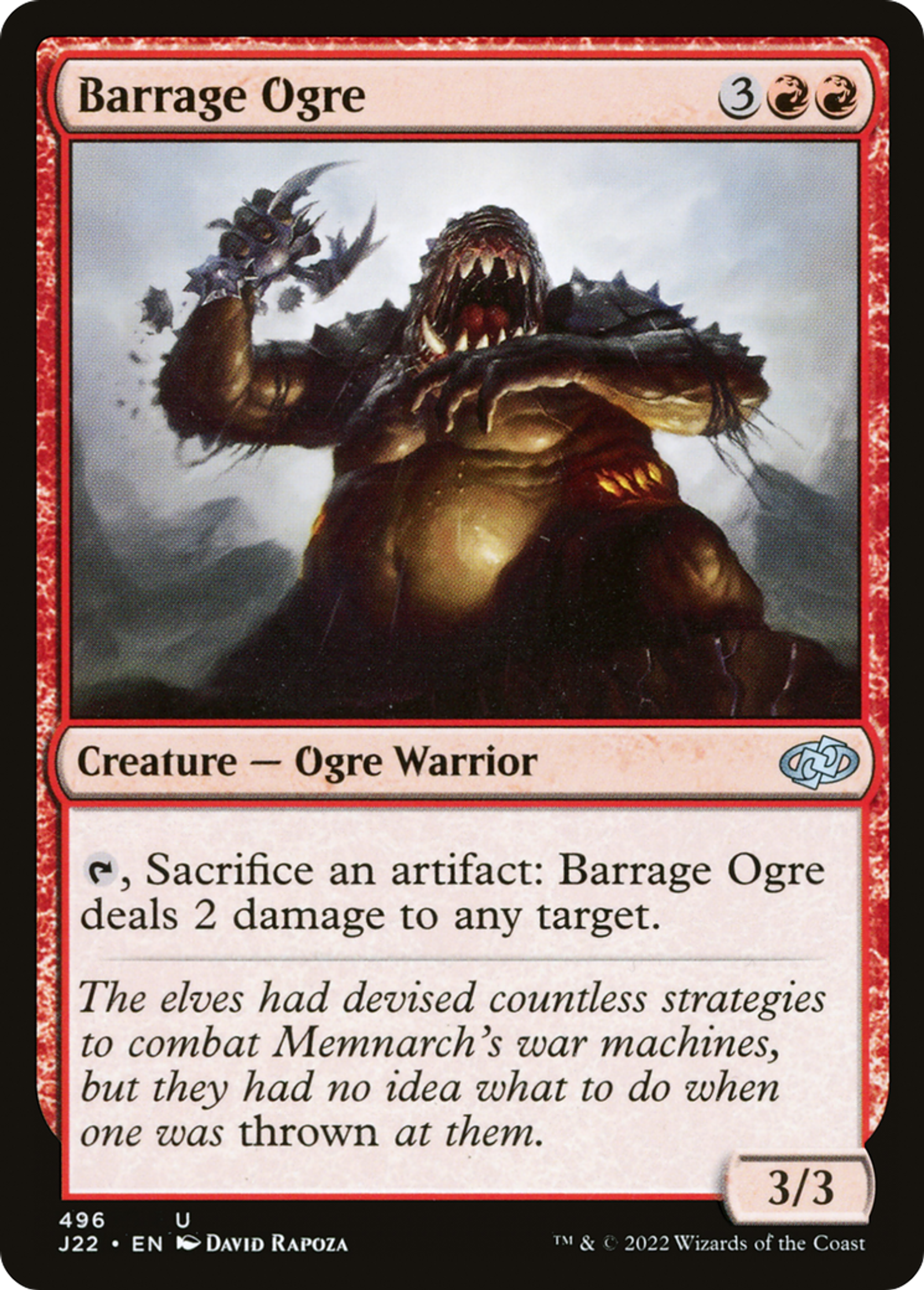 Ogre de barrage — Jumpstart 2022 — Magic: The Gathering
