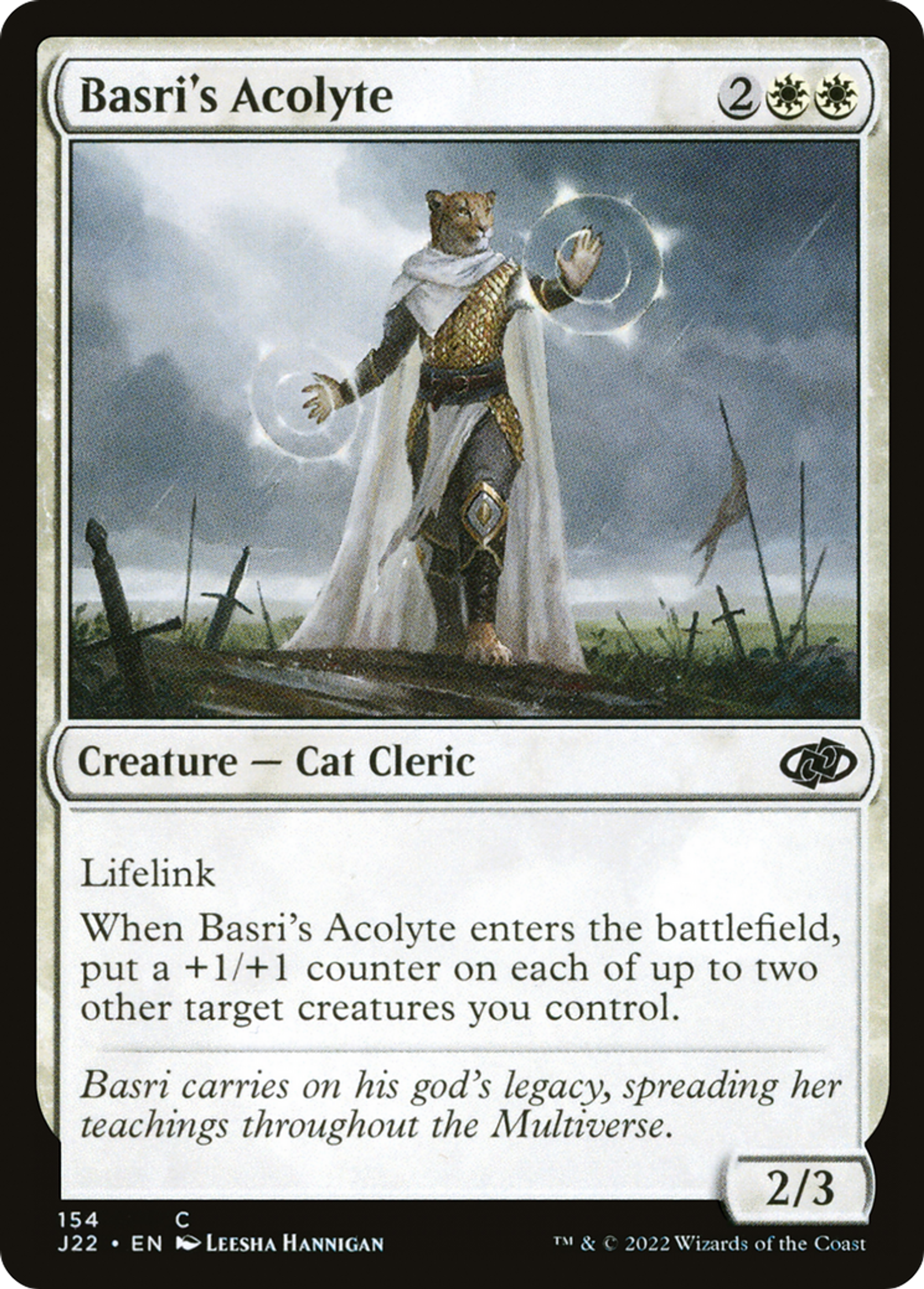 Acolyte de Basri — Jumpstart 2022 — Magic: The Gathering