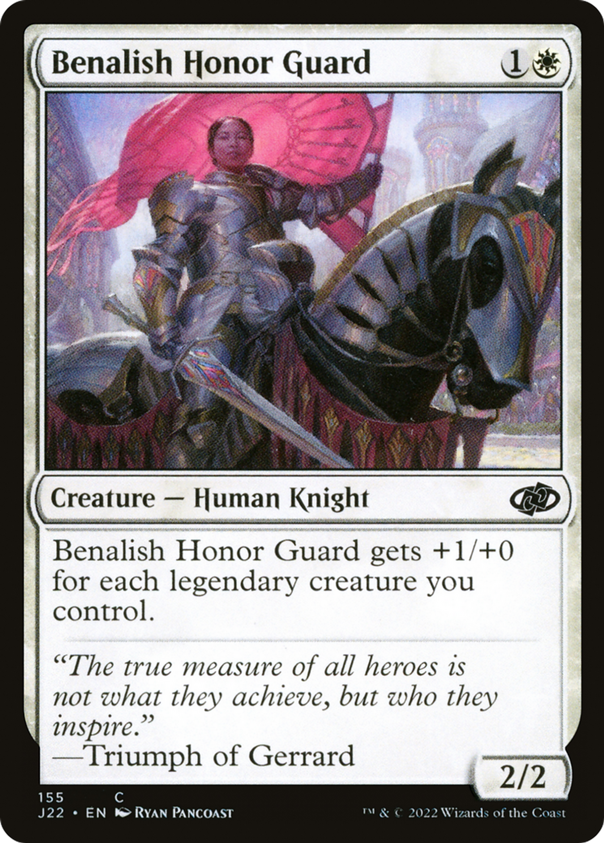 Garde d'honneur bénaliane — Jumpstart 2022 — Magic: The Gathering